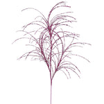 Vickerman QG164009 34" Cerise Glitter Grass Artificial Christmas Spray. Includes 6 Sprays Per Pack.