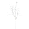 Vickerman QG164201 35" White Glitter Berry Artificial Christmas Spray. Includes 6 Sprays Per Pack.