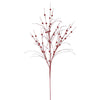 Vickerman QG164203 35" Red Glitter Berry Artificial Christmas Spray. Includes 6 Sprays Per Pack.