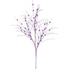 Vickerman QG164206 35" Purple Glitter Berry Artificial Christmas Spray. Includes 6 Sprays Per Pack.