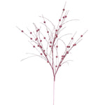 Vickerman QG164245 35" Mauve Glitter Berry Artificial Christmas Spray. Includes 6 Sprays Per Pack.