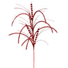 Vickerman QG192403 29" Red Glitter Harvest Artificial Christmas Spray. Includes 6 Sprays Per Pack.