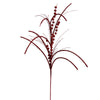 Vickerman QG192465 29" Burgundy Glitter Harvest Artificial Christmas Spray. Includes 6 Sprays Per Pack.