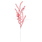 Vickerman QG205026 Red/White Candy Cane Artificial Christmas Spray. Includes 6 Sprays Per Pack.