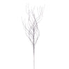 Vickerman QG221007 37" Silver Wavy Twig Glitter Spray 6 Per Bag.