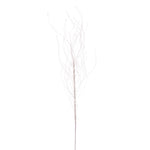 Vickerman QG221011 37" White Wavy Twig Glitter Spray 6 Per Bag.