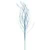 Vickerman QG221012 37" Turquoise Wavy Twig Glitter Spray 6 Per Bag.