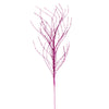 Vickerman QG221013 37" Hot Pink Wavy Twig Glitter Spray 6 Per Bag.