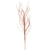 Vickerman QG221018 37" Burnished Orange Wavy Twig Glitter Spray 6 Per Bag.