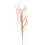 Vickerman QG221018 37" Burnished Orange Wavy Twig Glitter Spray 6 Per Bag.