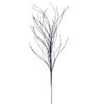 Vickerman QG221031 37" Midnight Blue Wavy Twig Glitter Spray 6 Per Bag.