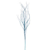 Vickerman QG221032 37" Baby Blue Wavy Twig Glitter Spray 6 Per Bag.