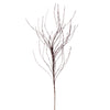 Vickerman QG221075 37" Chocolate Wavy Twig Glitter Spray 6 Per Bag.