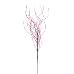 Vickerman QG221079 37" Pink Wavy Twig Glitter Spray 6 Per Bag.