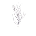 Vickerman QG221087 37" Pewter Wavy Twig Glitter Spray 6 Per Bag.