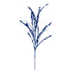 Vickerman QG221502 36" Blue Berry Twig Glitter Spray 6 Per Bag.