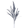 Vickerman QG221531 36" Midnight Blue Berry Twig Glitter Spray 6 Per Bag.