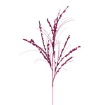 Vickerman QG221579 36" Pink Berry Twig Glitter Spray 6 Per Bag.