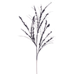 Vickerman QG221587 36" Pewter Berry Twig Glitter Spray 6 Per Bag.