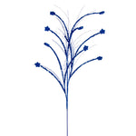 Vickerman QG221702 36" Blue Mini Star Glitter Spray 6 Per Bag.