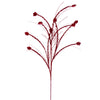 Vickerman QG221703 36" Red Mini Star Glitter Spray 6 Per Bag.