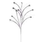 Vickerman QG221707 36" Silver Mini Star Glitter Spray 6 Per Bag.