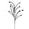 Vickerman QG221717 36" Black Mini Star Glitter Spray 6 Per Bag.