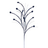 Vickerman QG221731 36" Midnight Blue Mini Star Glitter Spray 6 Per Bag.