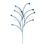 Vickerman QG221732 36" Baby Blue Mini Star Glitter Spray 6 Per Bag.