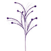 Vickerman QG221766 36" Purple Mini Star Glitter Spray 6 Per Bag.