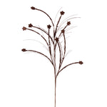 Vickerman QG221776 36" Mocha Mini Star Glitter Spray 6 Per Bag.