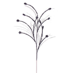 Vickerman QG221787 36" Pewter Mini Star Glitter Spray 6 Per Bag.