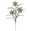 Vickerman QG223004 31" Green Snowflake Glitter Spray 6 Per Bag.