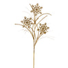 Vickerman QG223008 31" Gold Snowflake Glitter Spray 6 Per Bag.