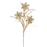 Vickerman QG223008 31" Gold Snowflake Glitter Spray 6 Per Bag.