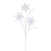 Vickerman QG223011 31" White Snowflake Glitter Spray 6 Per Bag.