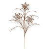 Vickerman QG223038 31" Champagne Snowflake Glitter Spray 6 Per Bag.