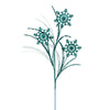 Vickerman QG223042 31" Teal Snowflake Glitter Spray 6 Per Bag.