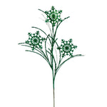 Vickerman QG223044 31" Seafoam Snowflake Glitter Spray 6 Per Bag.