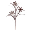 Vickerman QG223075 31" Chocolate Snowflake Glitter Spray 6 Per Bag.