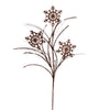 Vickerman QG223076 31" Mocha Snowflake Glitter Spray 6 Per Bag.