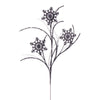 Vickerman QG223087 31" Pewter Snowflake Glitter Spray 6 Per Bag.