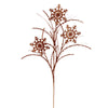 Vickerman QG223088 31" Copper Snowflake Glitter Spray 6 Per Bag.