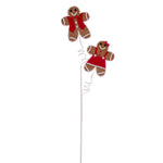 Vickerman QG223722 27" Mr And Mrs Gingerbread Spray 6 Per Bag.