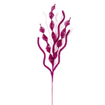 Vickerman QG223813 34" Hot Pink Multi Spiral Glitter Spray 4 Per Bag.