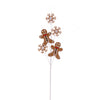 Vickerman QG223923 29" Gingerbread Man And Snowflake Spray 6 Per Bag.