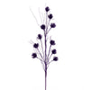 Vickerman QG224466 30" Purple Mini Flower Glitter Spray 6 Per Bag.