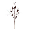 Vickerman QG224675 33" Chocolate Star And Ball Glitter Spray 6 Per Bag.