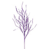 Vickerman QG225066 40" Purple Berry Cluster And Wavy Glitter Ball Spray 4 Per Bag.