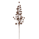 Vickerman QG226776 27" Mocha Multi Ball Glitter Spray 4 Per Bag.